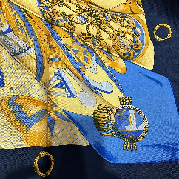 Hermes Silk Scarf 100% Silk Sun Design in Great Condition