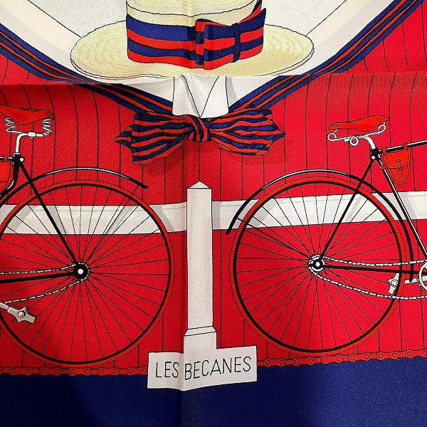 Hermes Silk Scarf Bicycle Design in Great Condition