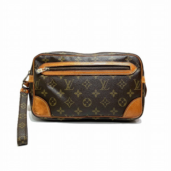 Louis Vuitton Monogram Marly Dragonne Clutch Bag M51825 in Fair Condition