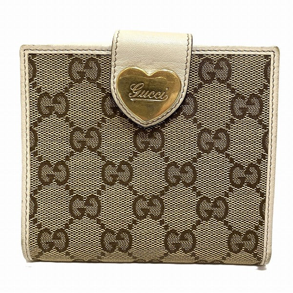 Gucci Canvas Leather Bifold Wallet 203549