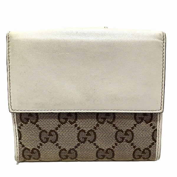 Gucci Canvas Leather Bifold Wallet 203549