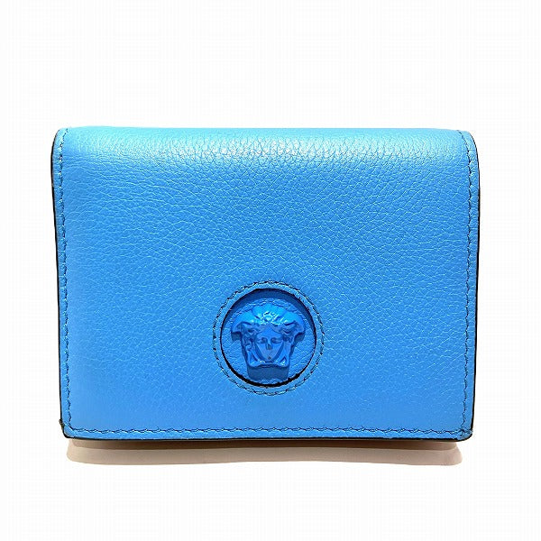 Versace Medusa Logo Leather Bifold Wallet in Good Condition