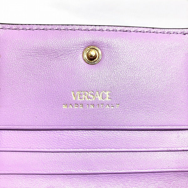 Versace Medusa Logo Leather Bifold Wallet in Good Condition