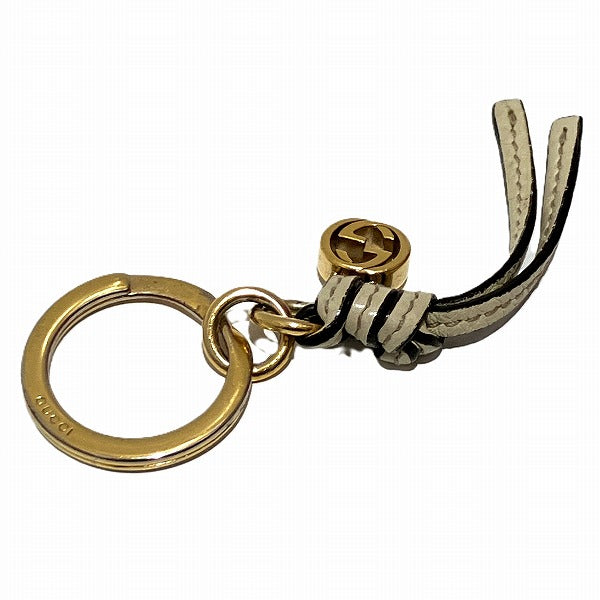 Gucci Interlocking G Keyring 324403 in Good Condition