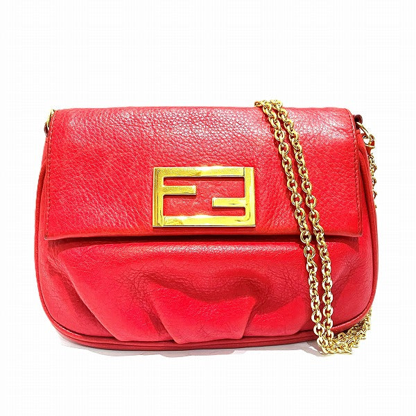 Fendi Leather Chain Shoulder Bag 8M0276