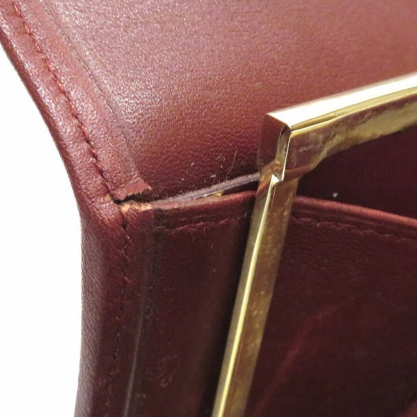 Cartier Must Line Leather Wallet Long Bifold in Good Condition