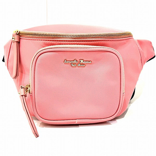 Samantha Thavasa Petit Choice Pink Nylon Waist Bag in Good Condition