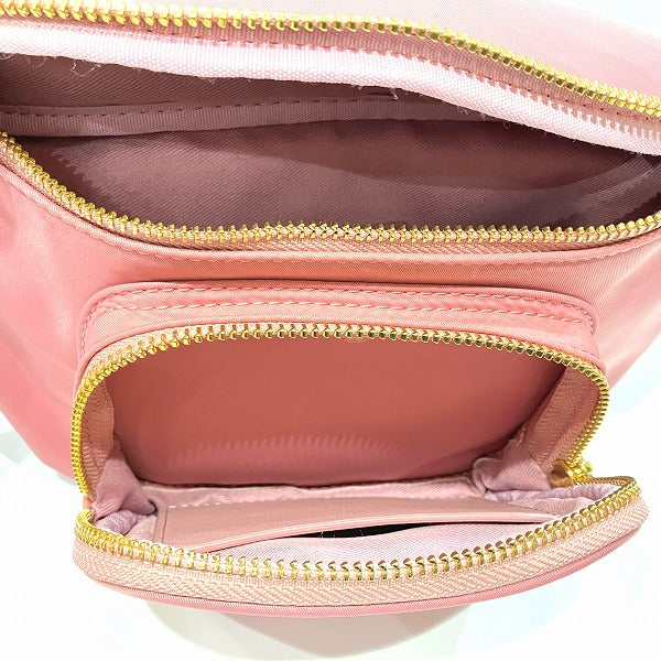 Samantha Thavasa Petit Choice Pink Nylon Waist Bag in Good Condition