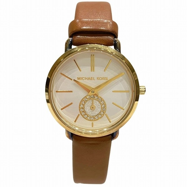 Michael Kors MK-2734 Quartz Stainless Steel Leather Women's Watch in Good Condition