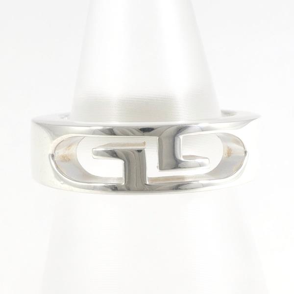 Gucci Double G Silver Ring 9.5 in Excellent Condition