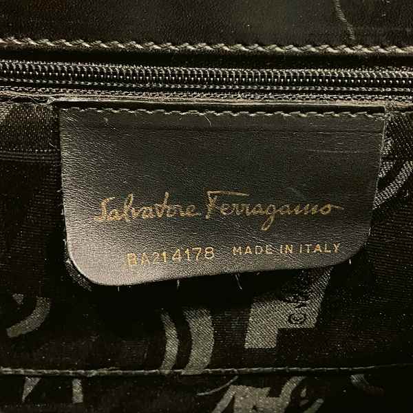 Salvatore Ferragamo Vara Ribbon Leather Handbag BA214178 in Good Condition