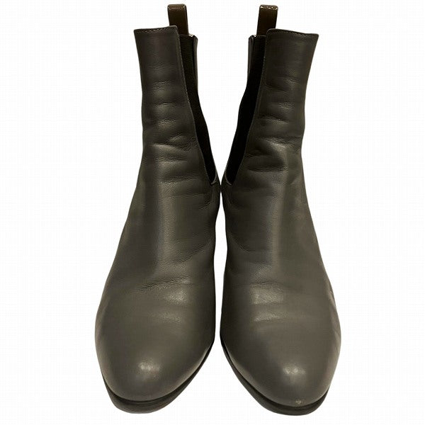 Lanvin Leather Side Gore Short Boots