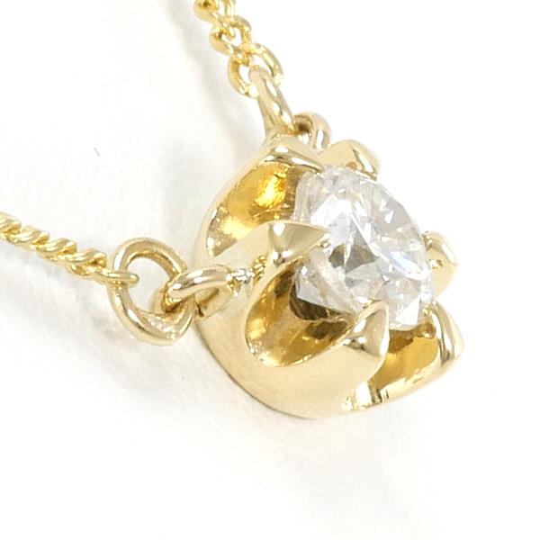 K18 Yellow Gold Diamond Necklace 0.27ct in Excellent Condition