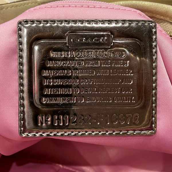 Coach Signature Pony 16376 Shoulder Bag in Good Condition