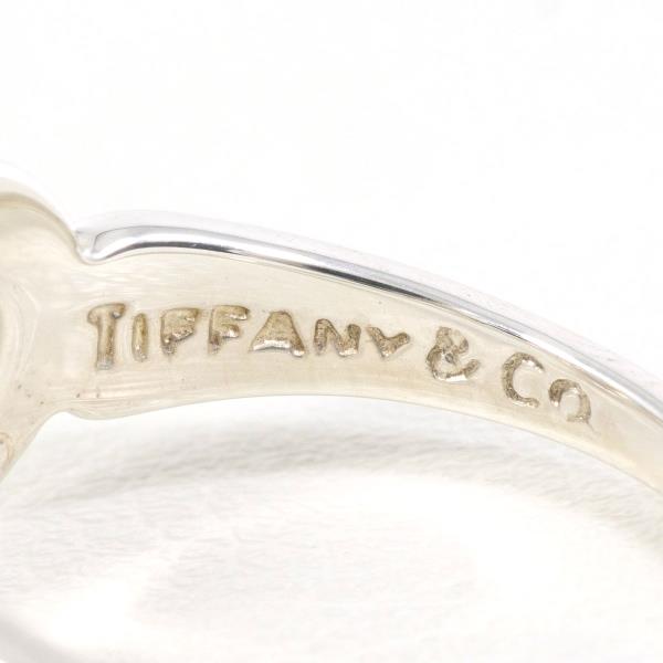 Tiffany & Co K18 Yellow Gold 925 Silver Heart with Bow Ring in Excellent Condition