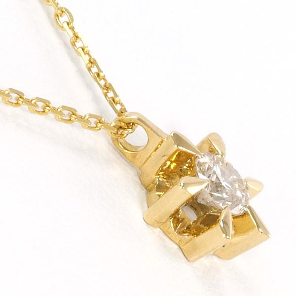 K18 Yellow Gold Diamond Necklace 0.20 SI2