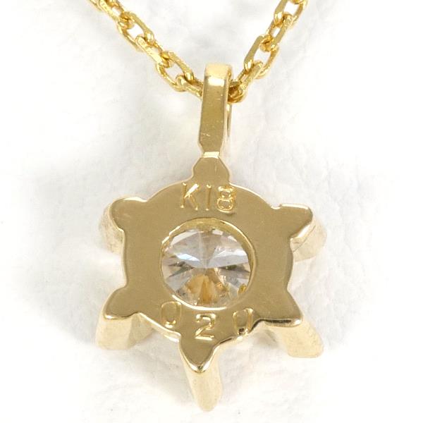 K18 Yellow Gold Diamond Necklace 0.20 SI2