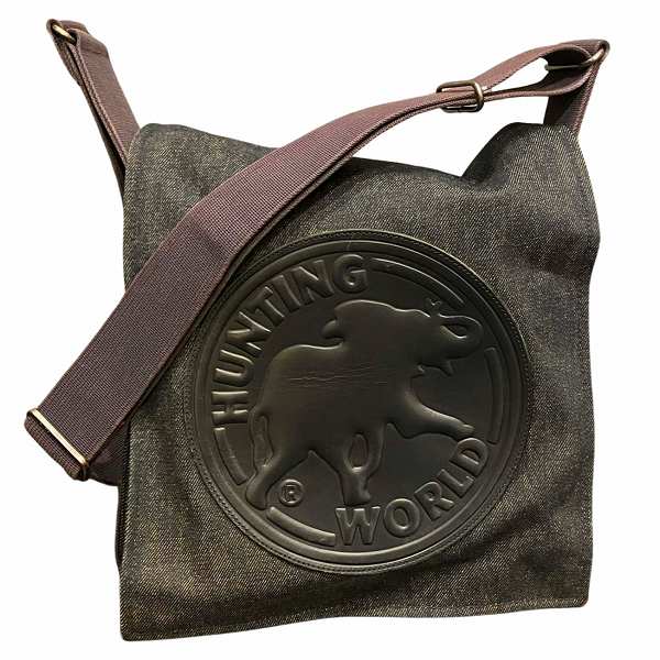 Hunting World Denim Flap Messenger Bag