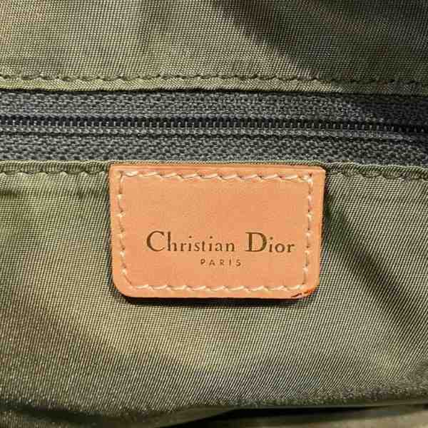 Dior Trotter Double Saddle Handbag Canvas Leather in Good Condition