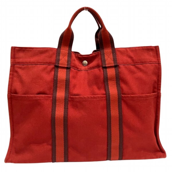 Hermes Canvas Fourre-Tout MM Tote Bag