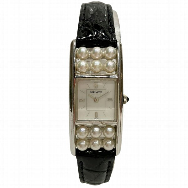 Mikimoto Silver Quartz Pearl Watch