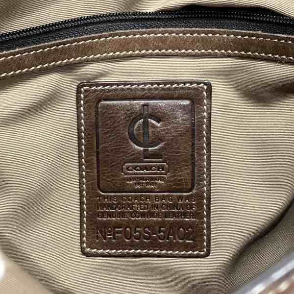 Coach Leather Transatlantic Grabtan Shoulder Bag