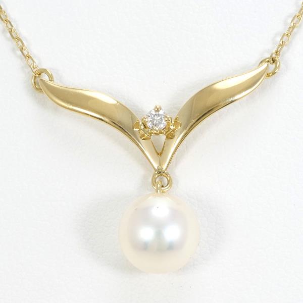 Mikimoto K18YG Pearl Necklace