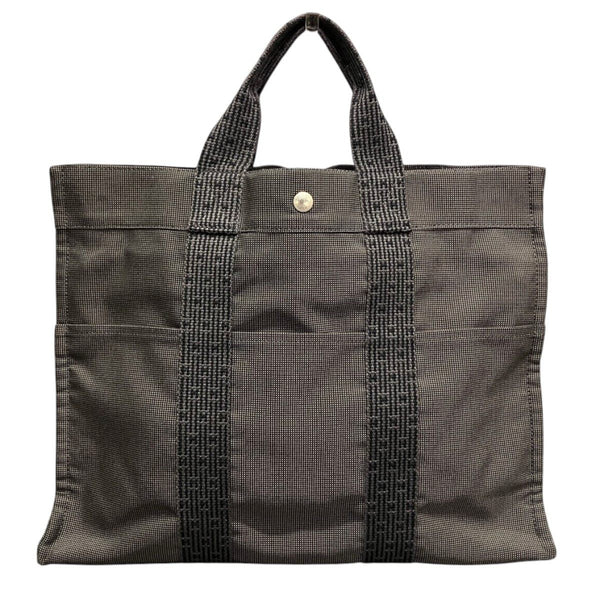 Hermes Herline MM Canvas Tote Bag
