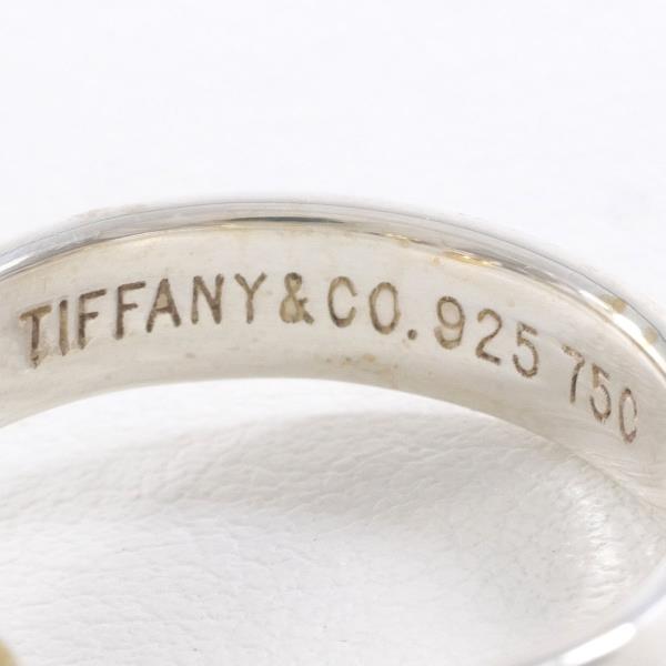 Tiffany & Co Love Knot K18YG Silver Ring 9.5 in Excellent Condition