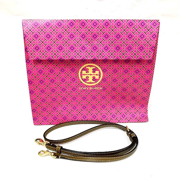 Tory Burch 87146 Canvas Leather 2WAY Handbag in Good Condition