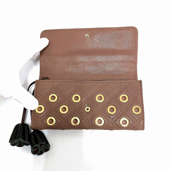 Marc Jacobs Brown Leather Bifold Wallet in Good Condition