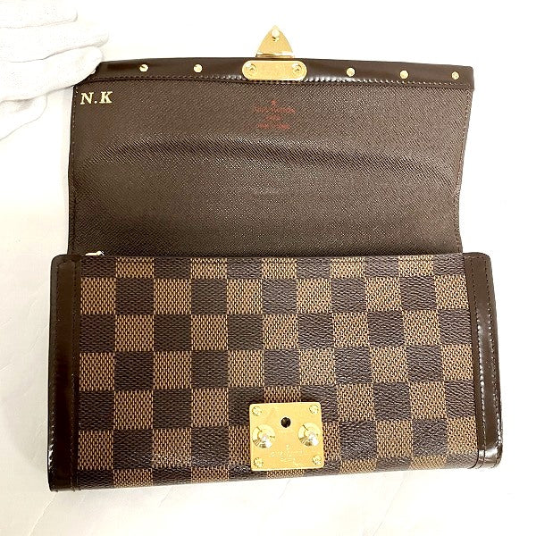 Louis Vuitton Damier Portefeuille Venice Long Wallet N60535 in Good Condition