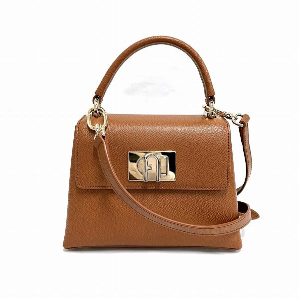 Furla Leather Top Handle 2WAY Mini Bag in Great Condition