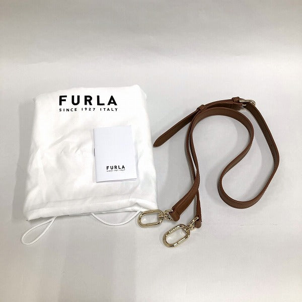 Furla Leather Top Handle 2WAY Mini Bag in Great Condition