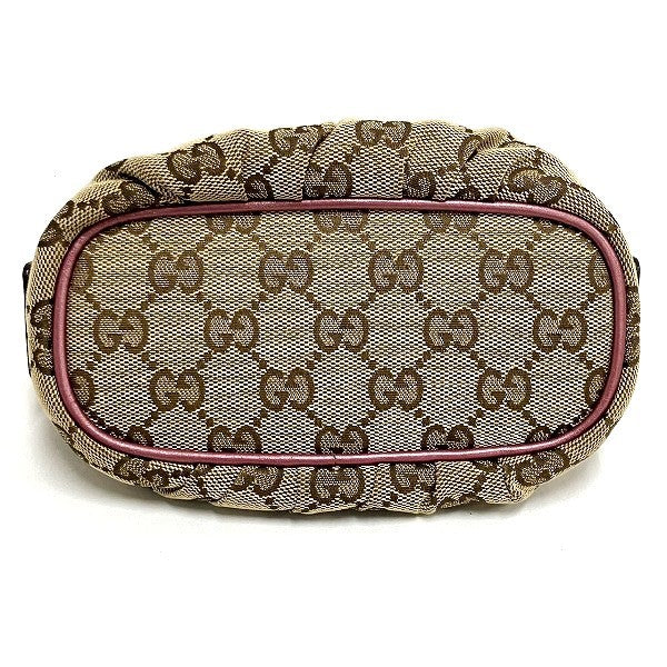 Gucci GG Canvas Beige Pink Pouch