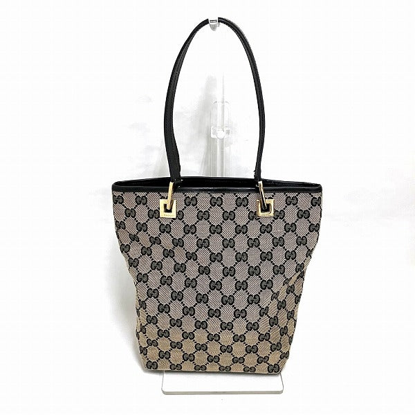 Gucci GG Canvas Leather Tote Bag 0021099