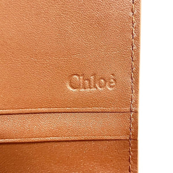 Chloe Brown Leather C-Charm Long Wallet in Great Condition