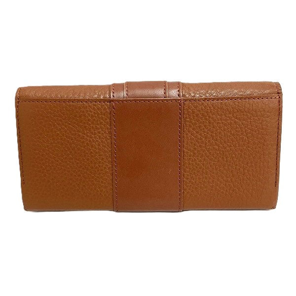 Chloe Brown Leather C-Charm Long Wallet in Great Condition