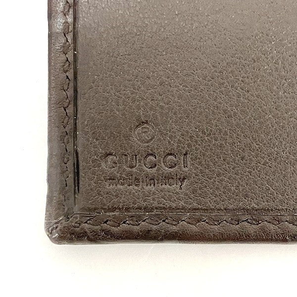 Gucci Leather Guccissima Long Wallet 244946 in Good Condition