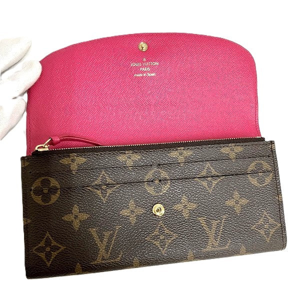 Louis Vuitton Monogram Emilie Long Wallet M60697 in Good Condition