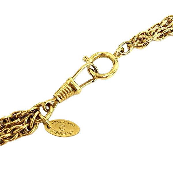 Chanel Vintage Double Chain Pendant Necklace