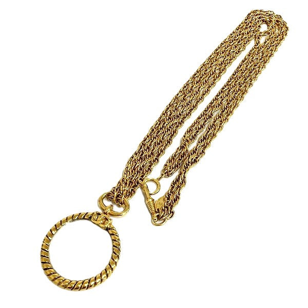 Chanel Vintage Double Chain Pendant Necklace