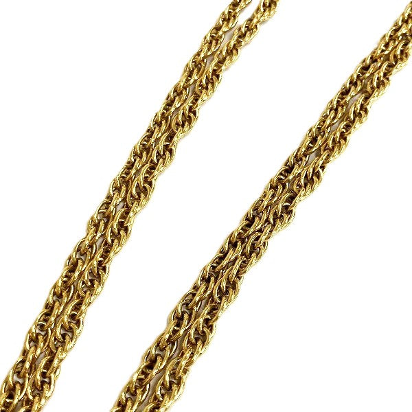 Chanel Vintage Double Chain Pendant Necklace