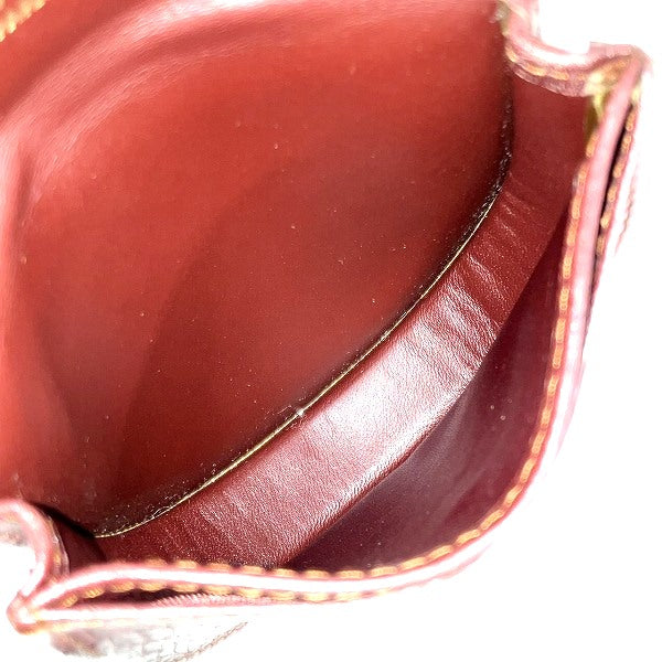 Cartier Must Line Bordeaux Leather Coin Case