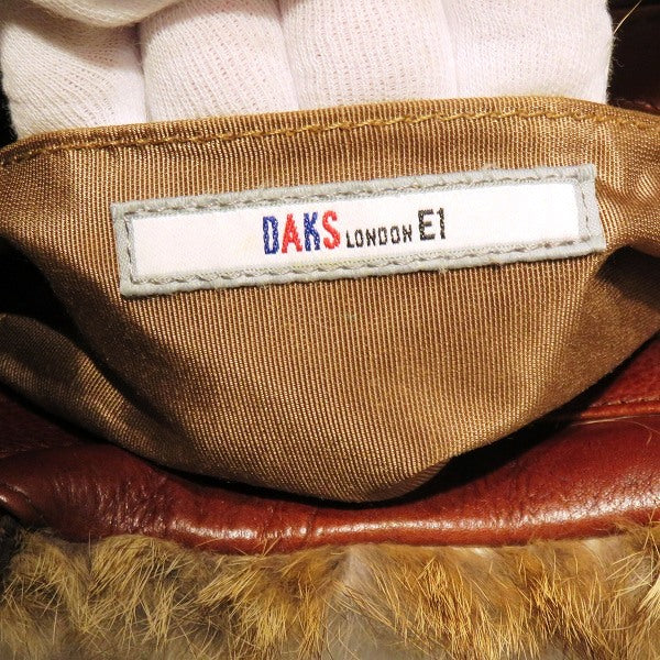 Daks Fur Leather Handbag for Women in Good Condition