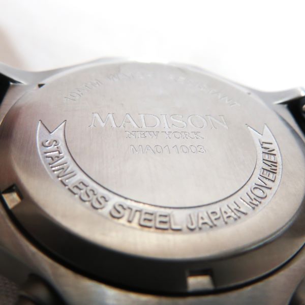 Madison New York Quartz Watch MA011003 in Great Condition