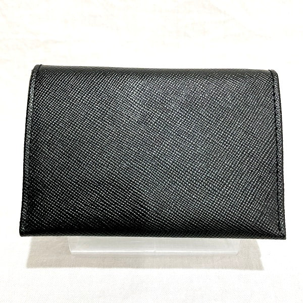 Ships Black Leather Coin Case Wallet