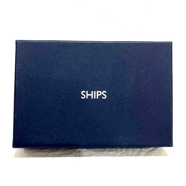 Ships Black Leather Coin Case Wallet