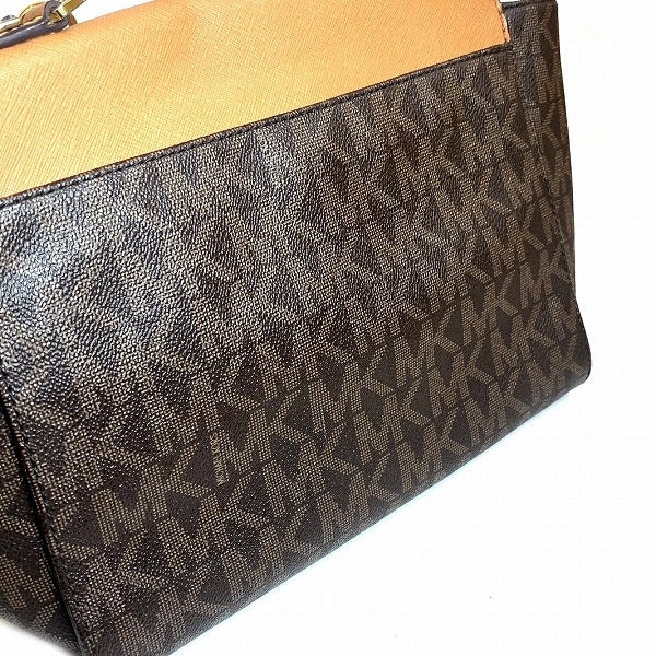 Michael Kors 2WAY Brown Handbag Shoulder Bag in Good Condition