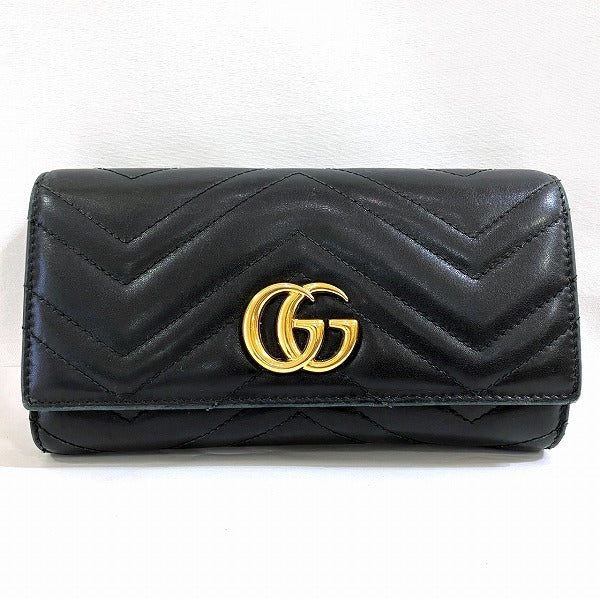 Gucci Quilted Leather Continental Wallet 443436 in Good Condition